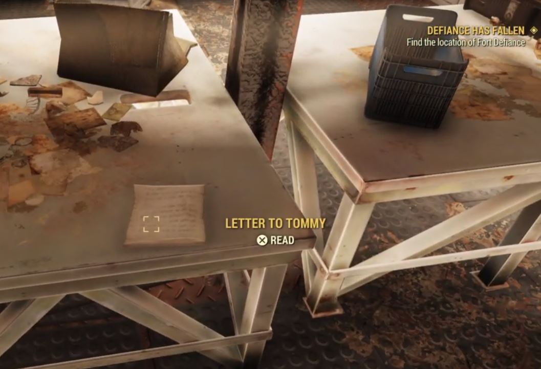 "Defiance Has Fallen" Quest Fallout 76 Bethesda Support