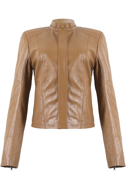 jaqueta couro matelasse