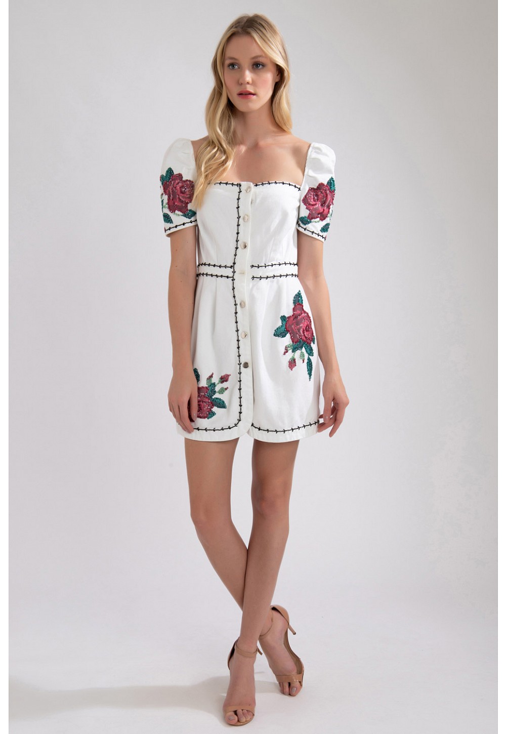 vestido branco jeans