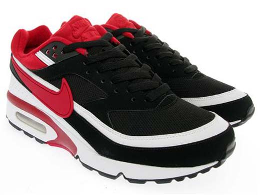 nike air max classic bw black red white