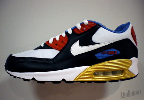 nike air max 90 red blue gold nike air max 90 red blue gold