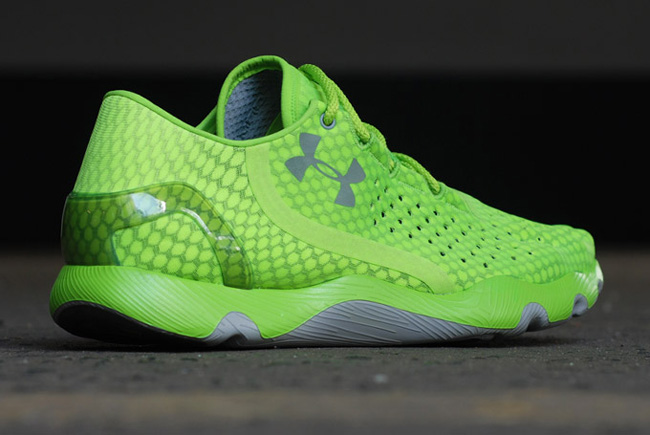 neon green under armour shoes