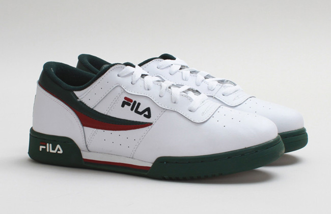 green and white filas