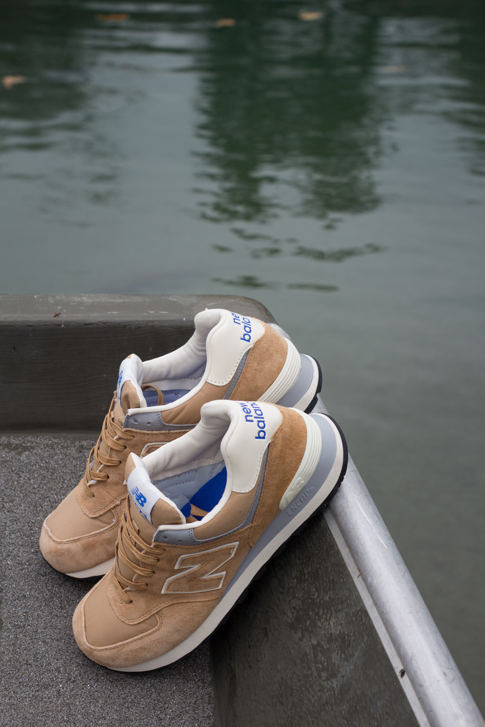 new balance 574 tan and blue new balance 574 tan and blue