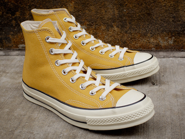 converse mustard yellow high tops