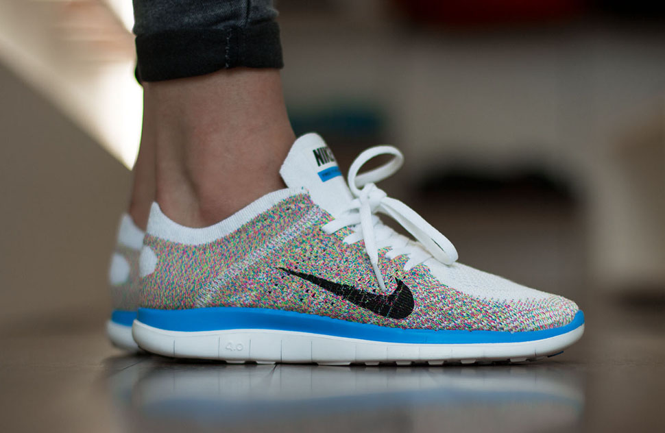 nike free flyknit 4.0 multicolor
