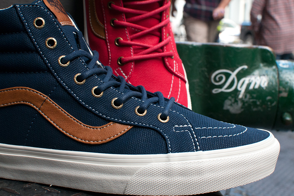 vans sk8 hi canvas dress blue vans sk8 hi canvas dress blue