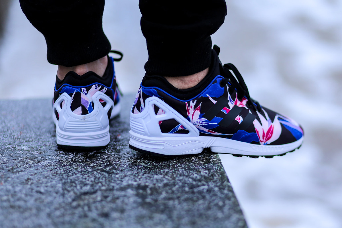 zx flux adidas floral