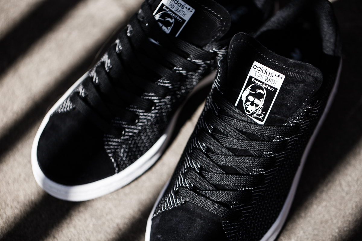 stan smith woven core black
