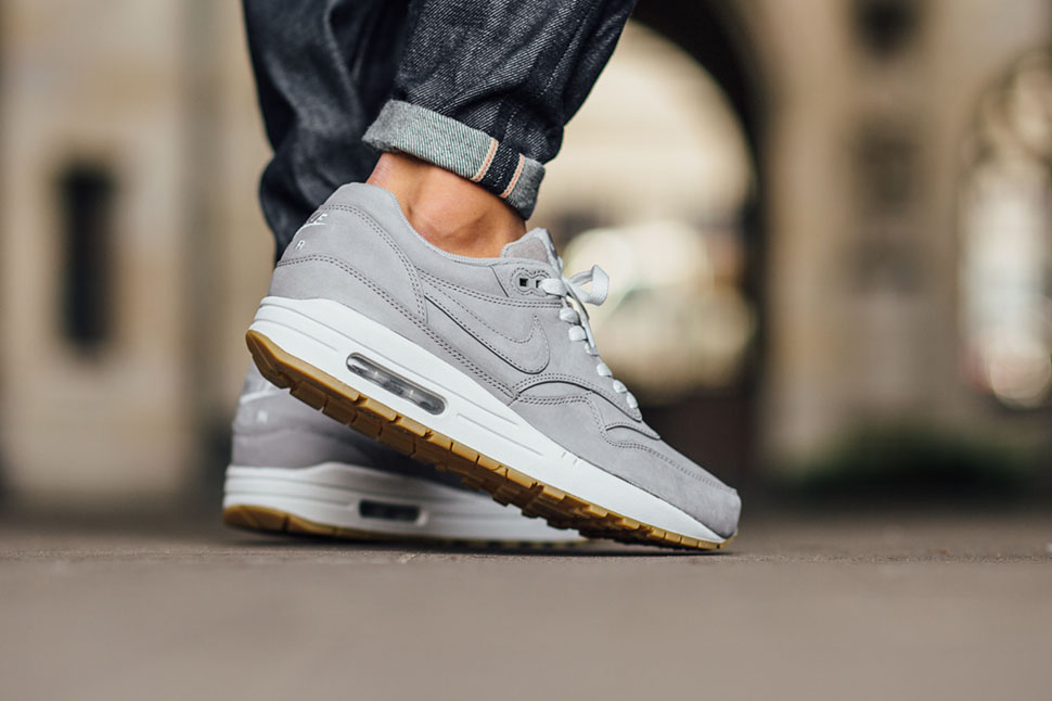 nike air max 1 ltr premium grijs nike air max 1 ltr premium grijs