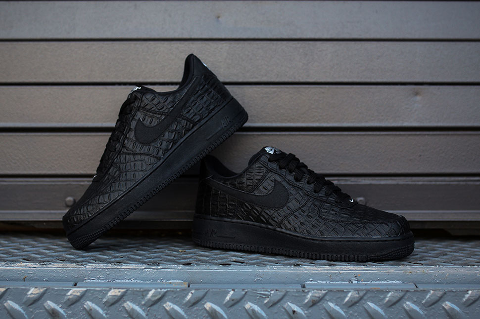 nike air force 1 black croc