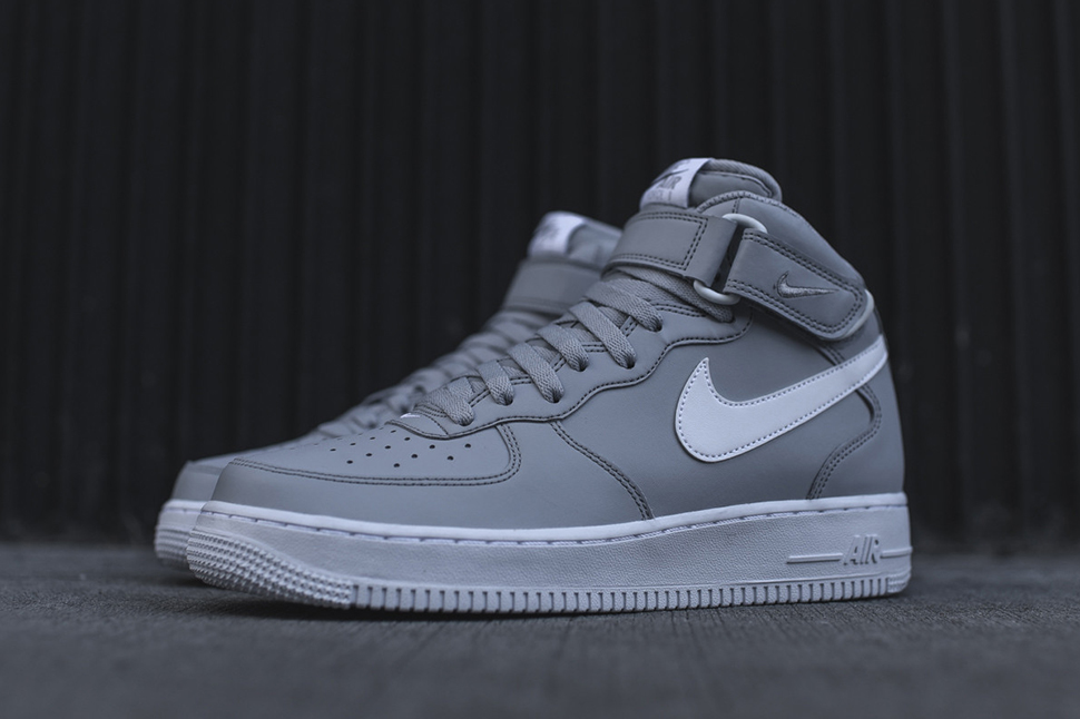 nike air force 1 mid grey red nike air force 1 mid grey red