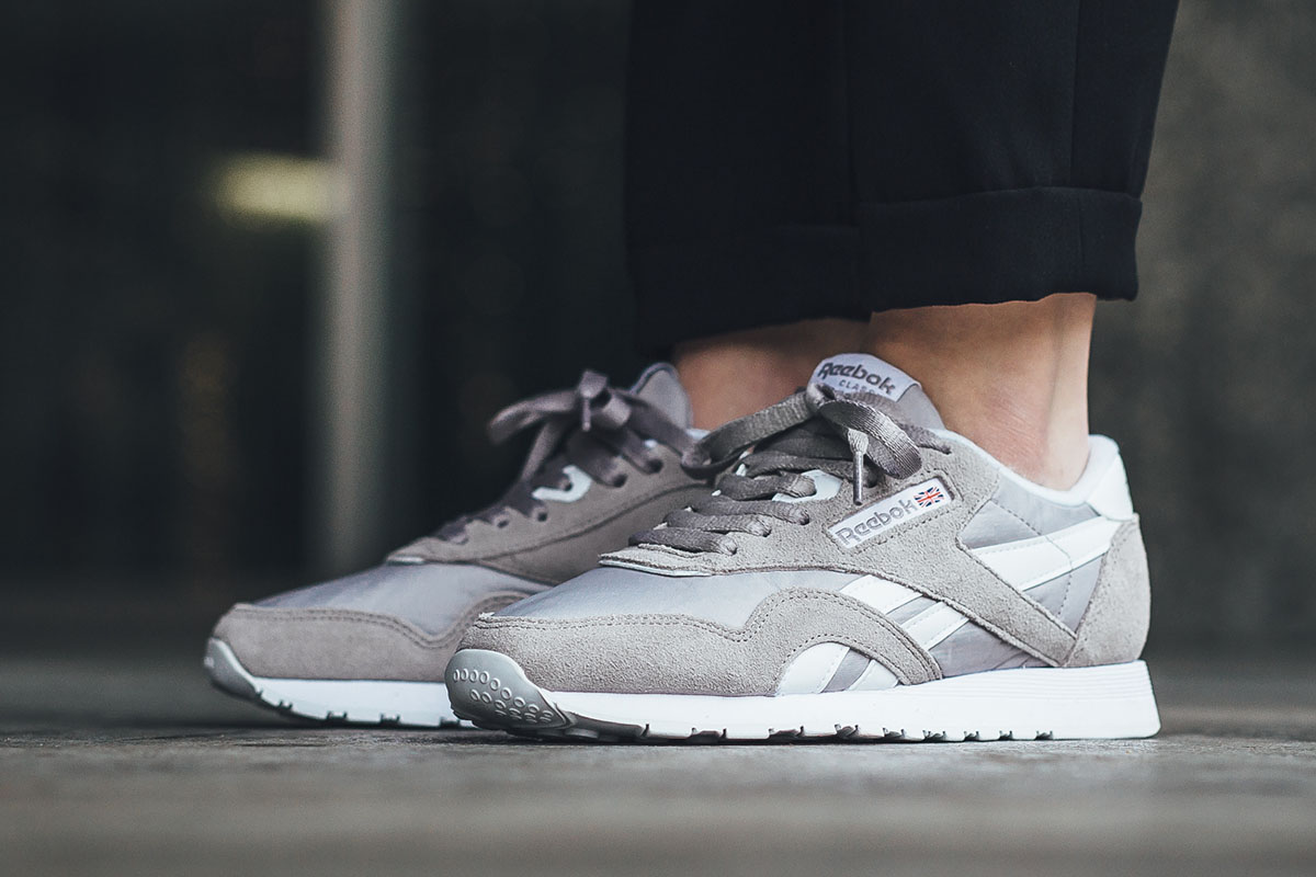 reebok cl nylon grey