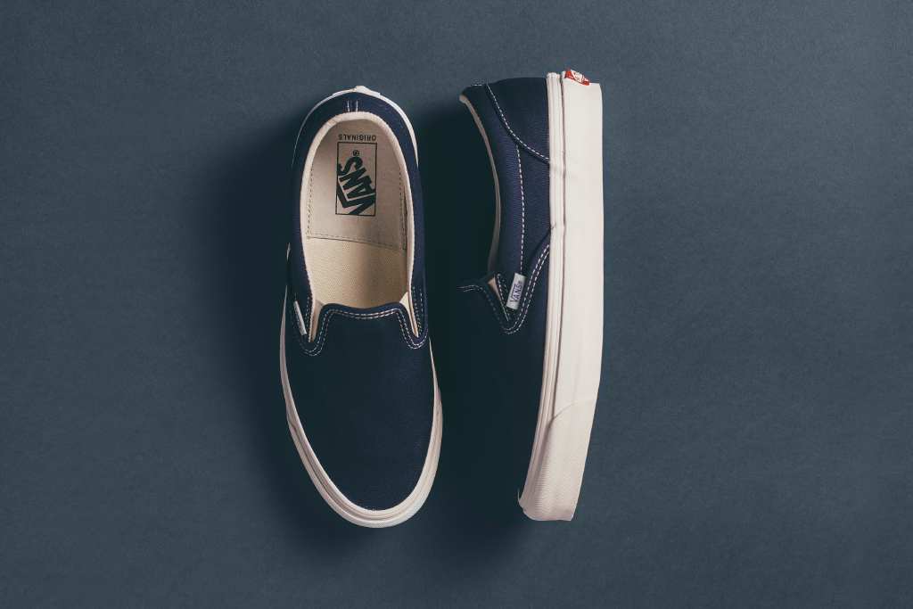 vans vault slip on on feet