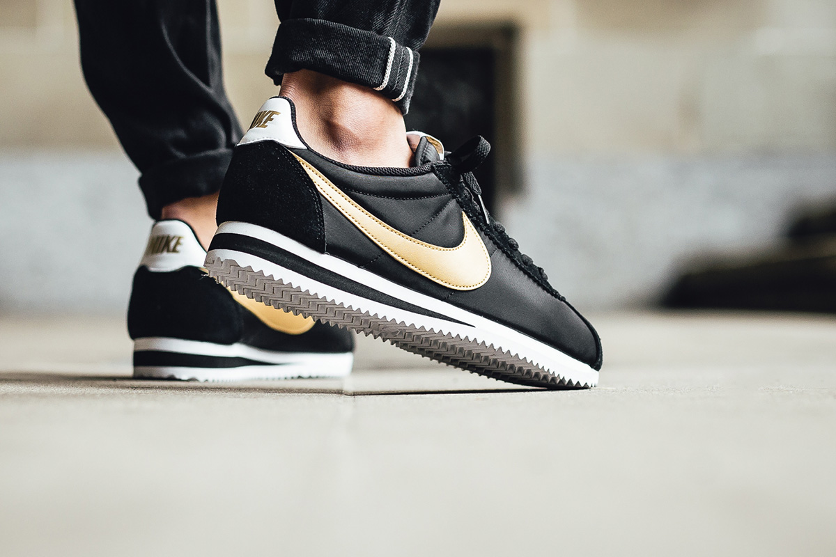 nike cortez black and metallic gold nike cortez black and metallic gold