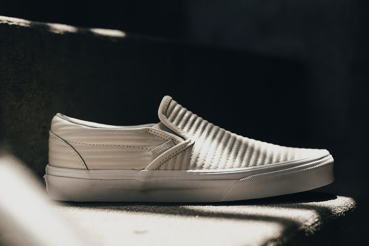 vans moto leather slip on
