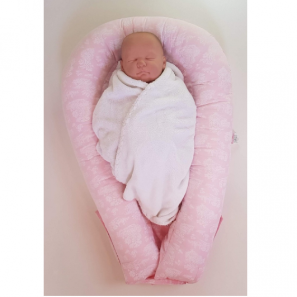 NINHO U-BABY REDUTOR DE BERÇO ROSA PARIS - COLO DE MÃE