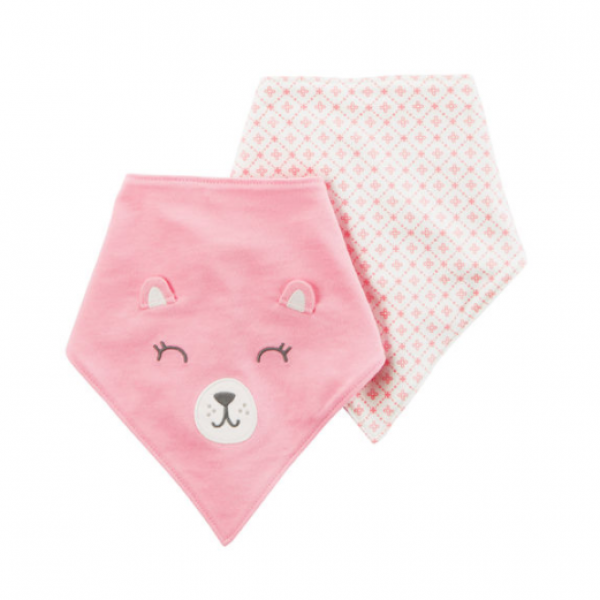 Kit Babador Bandana Rosa Carter's