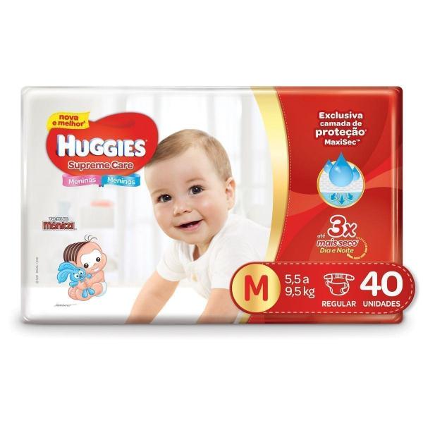 Fralda Huggies Supreme Care M - 40 unidades