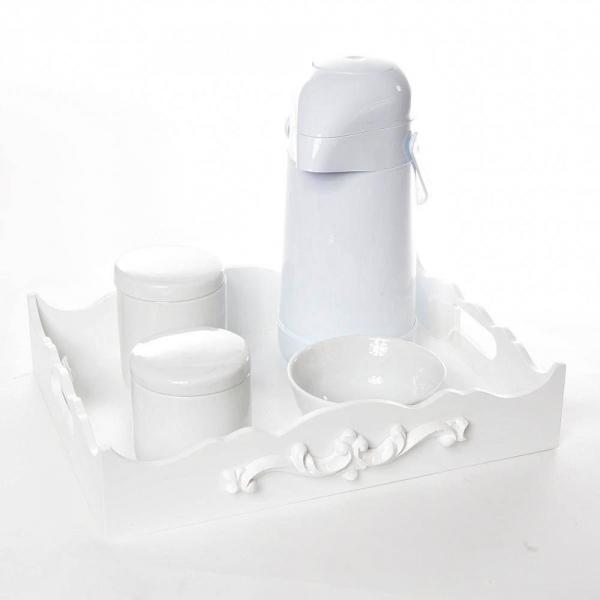 Kit Higiene Resina Arabesco Quarto Bebê Menina Menino
