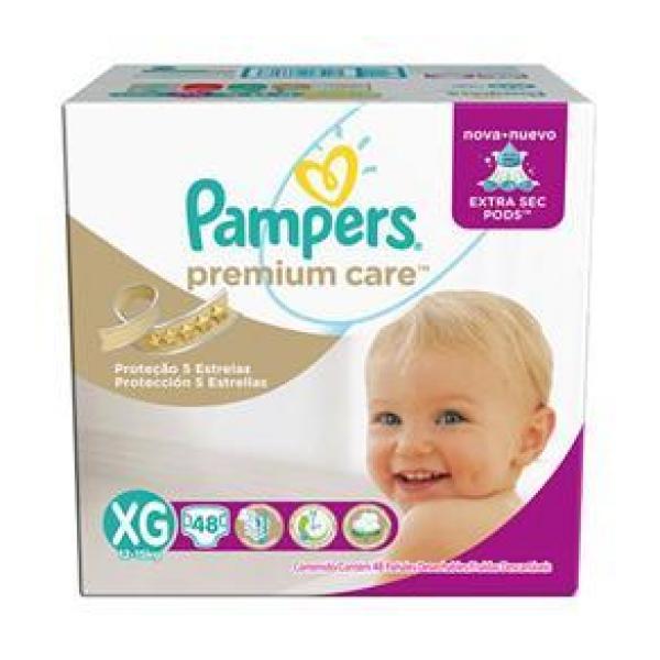 Fralda Pampers Premium Care Hiper XG