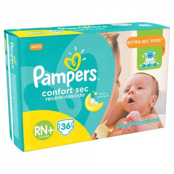 Fralda Pampers Confort Sec Recém Nascido