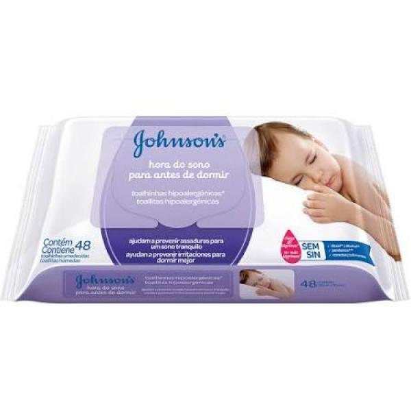 Lenços Umedecidos Johnsons Baby Hora Do Sono 48 Unidades