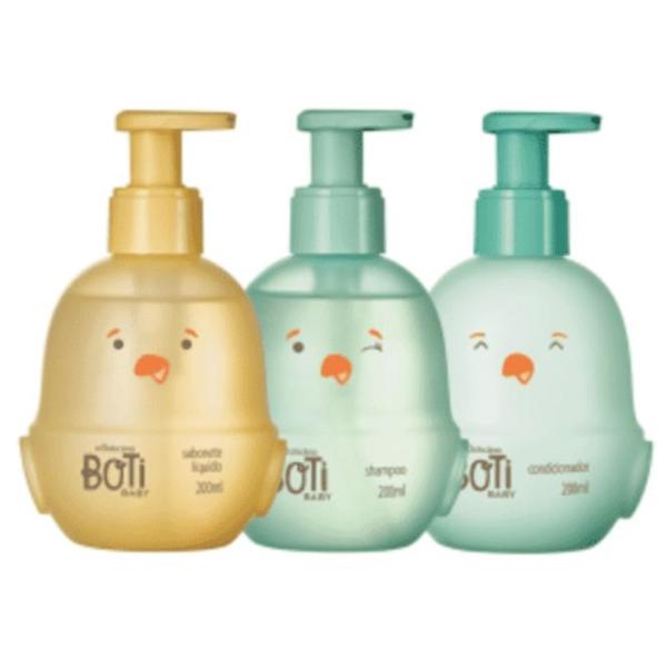 Combo banho Boti Baby: Shampoo + Condicionador + Sabonete líquido