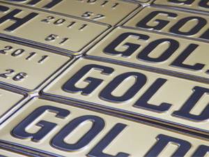 Goldrush Award Plates