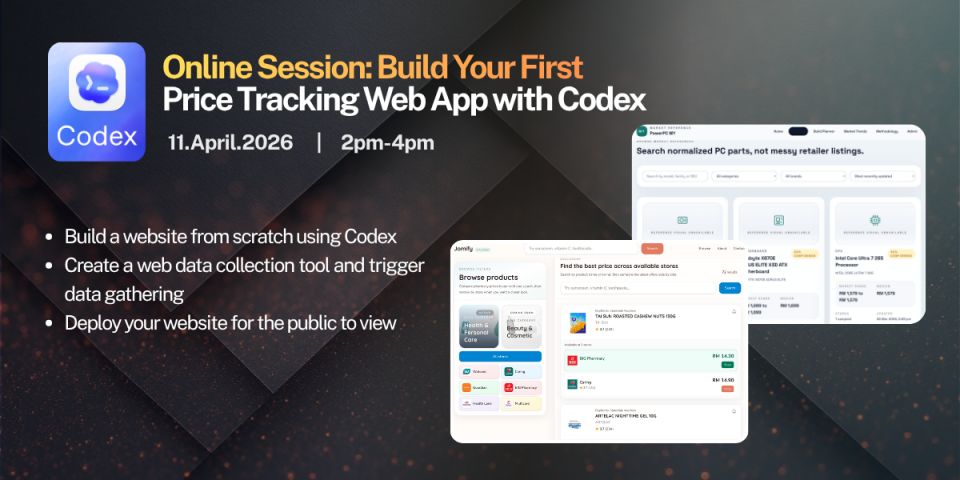 Online Session: Build Your First Price Tracking Web App with Codex ...