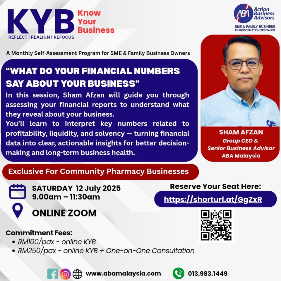 KYB - "WHAT DO YOUR FINANCIAL NUMBERS SAY ABOUT YOUR BUSINESS" Cover