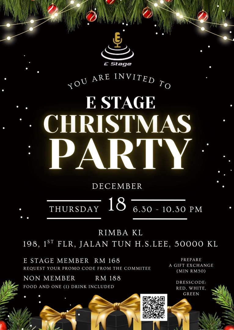E Stage Christmas Gathering Cover
