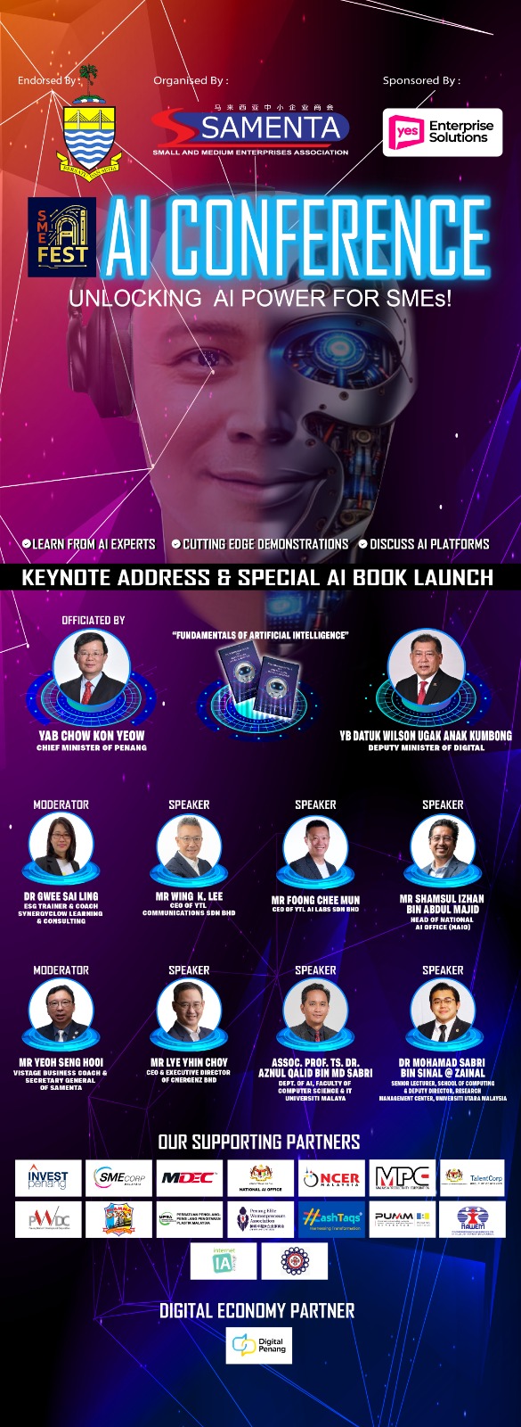 Latest poster SAMENTA sme AI fest 2025 Penang ac hotel Marriot 06 Dec 2025