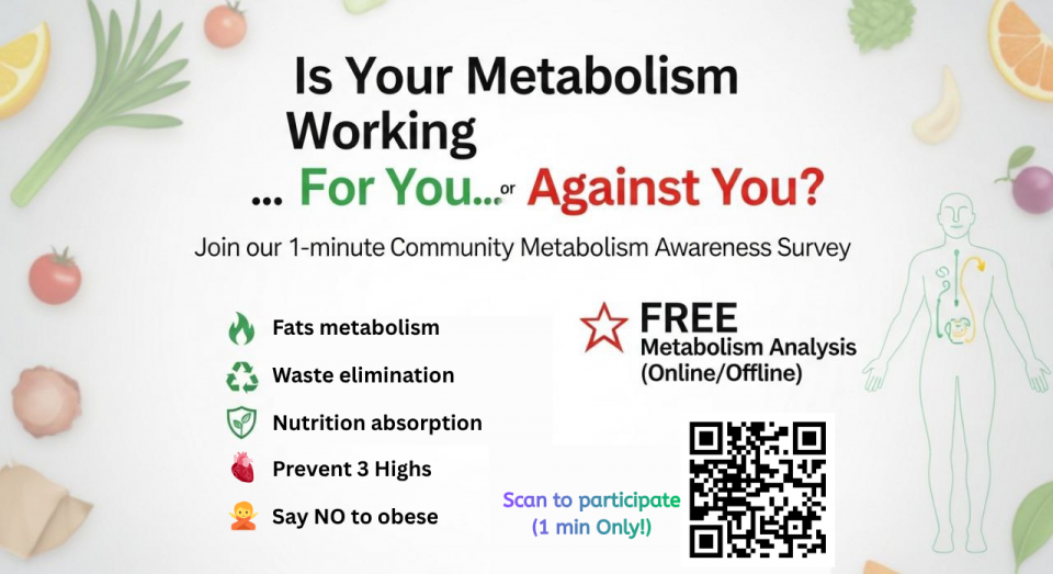 Community Metabolism Awareness Survey 社区新陈代谢意识问卷 Cover