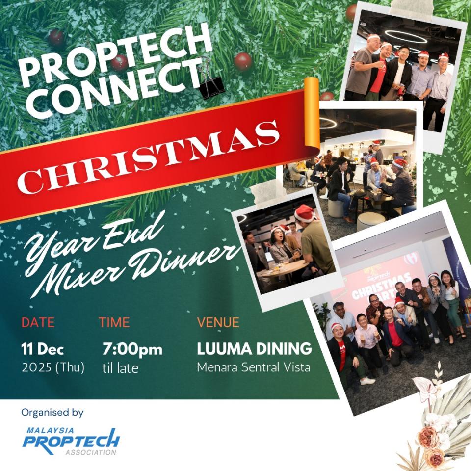 Christmas Party Year + End Mixer Dinner | Proptech Connect DEC 2025! Cover