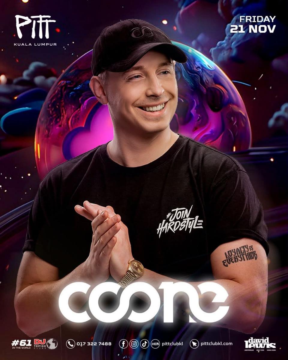 π₯ CRAZYFROGKL @ THE PITT β FULL THROTTLE TAKEOVER π₯ Friday 21 November β INTERNATIONAL DJ COONE π£ HARDSTYLE LEGEND HITS KUALA LUMPUR! Cover