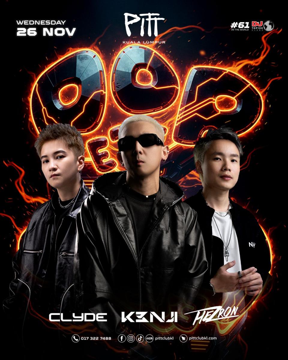 ⚡🔥 THIS WEEK AT PITT. ZERO CHILL. UNSTOPPABLE ENERGY. ⚡🔥  💫 WED 26 NOV | POP ETC. Clyde, K3NJI and Hezron fire up your midweek with singalong anthems, pop remixes, and dancefloor favourites. A full midweek lift-off — CrazyFrogKL style. Cover