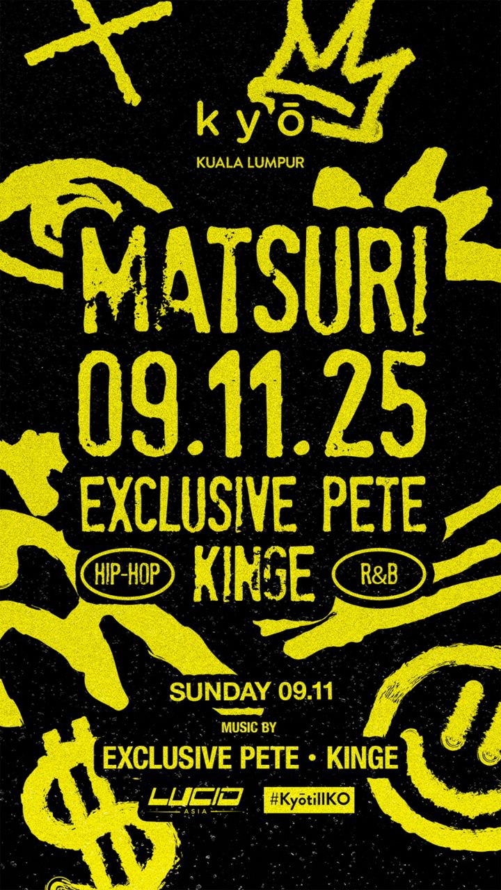β
CrazyFrogKL @ Kyo KL β MATSURI Night Sunday, 9th November π₯ We party hard β we party smart π₯ Cover