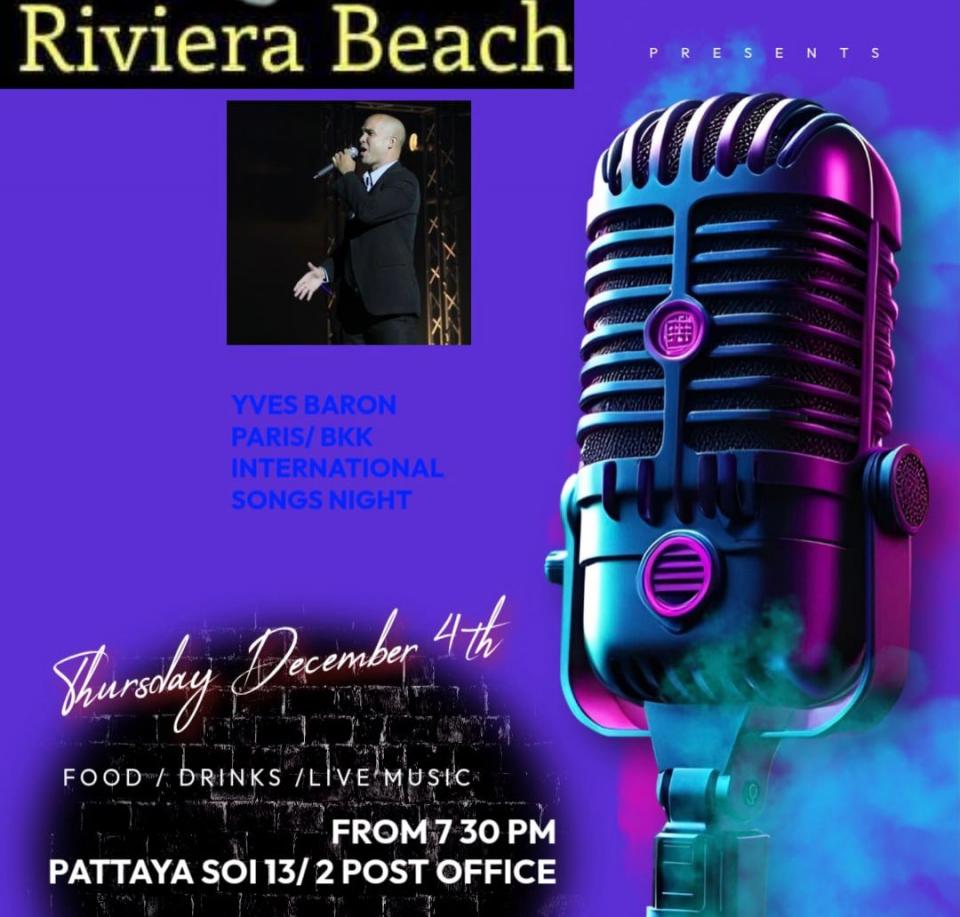 YVES BARON THURSDAY DEC 4 TH OPEN MIC AT RIVIERA BEACH Cover