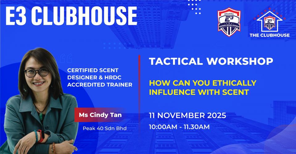 🌿 E3 Clubhouse Tactical Workshop: How Can You Ethically Influence with Scent？ Cover