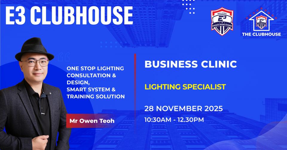 💡E3 Clubhouse Business Clinic: Lighting Specialist Edition Cover