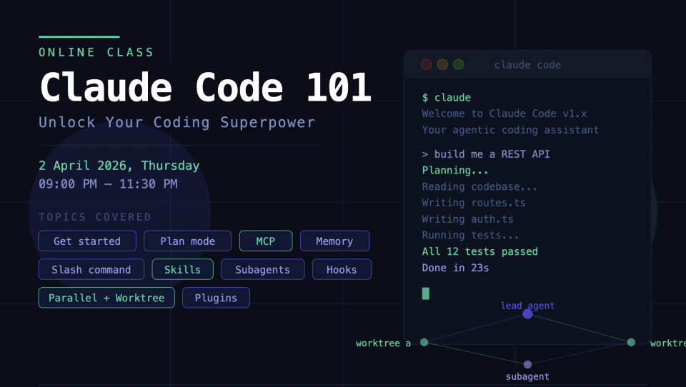 Claude Code 101 - Unlock your coding superpower - Integra Solid | Eventsize