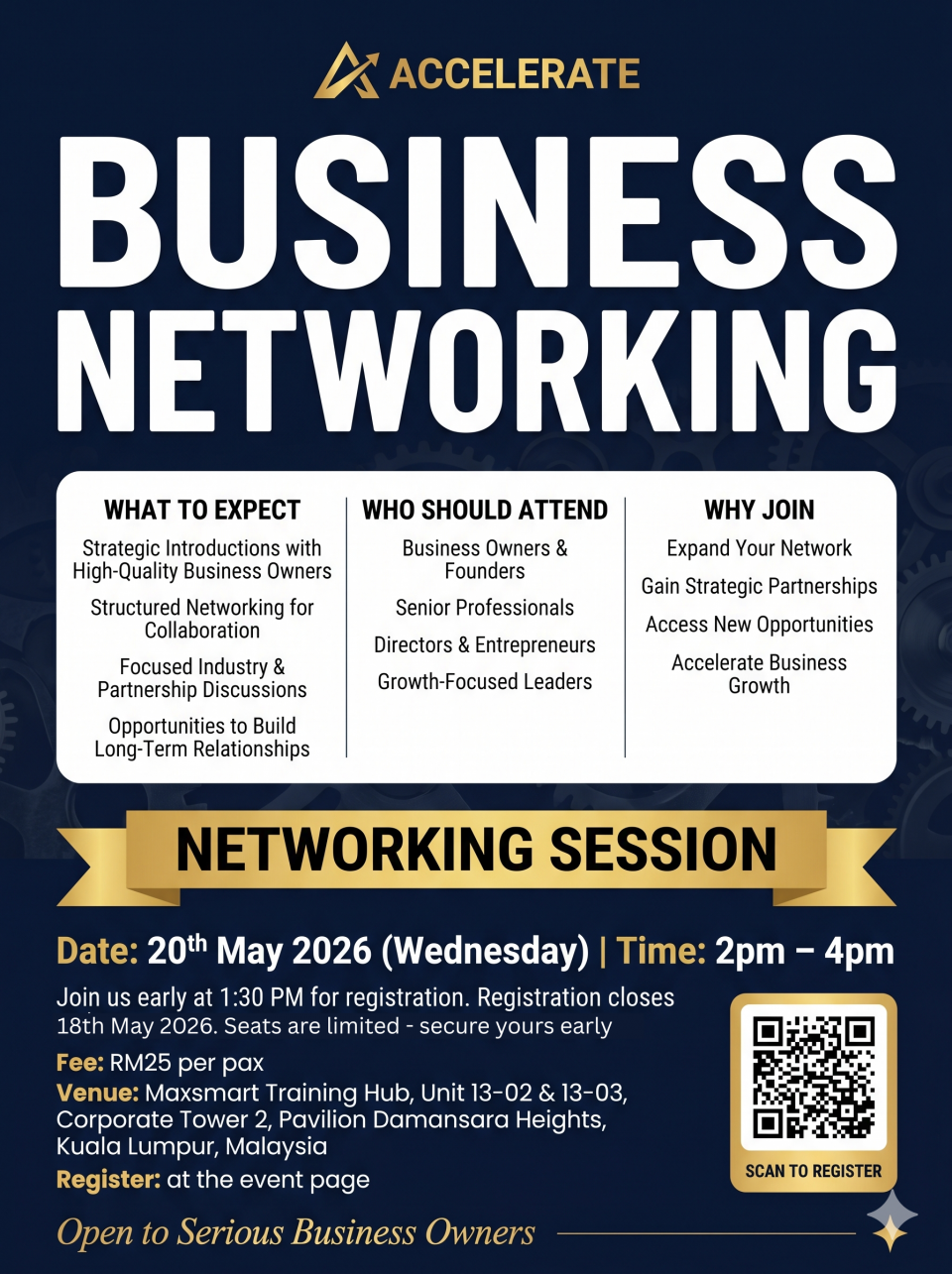 Accelerate Business Networking - Accelerate Business Networking | Eventsize