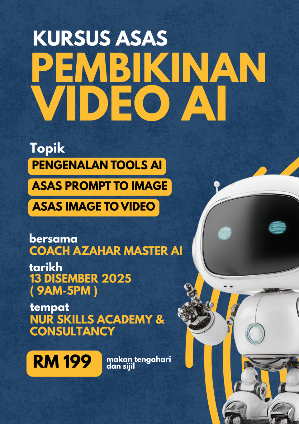 Kursus Asas Pembikinan Video AI Cover