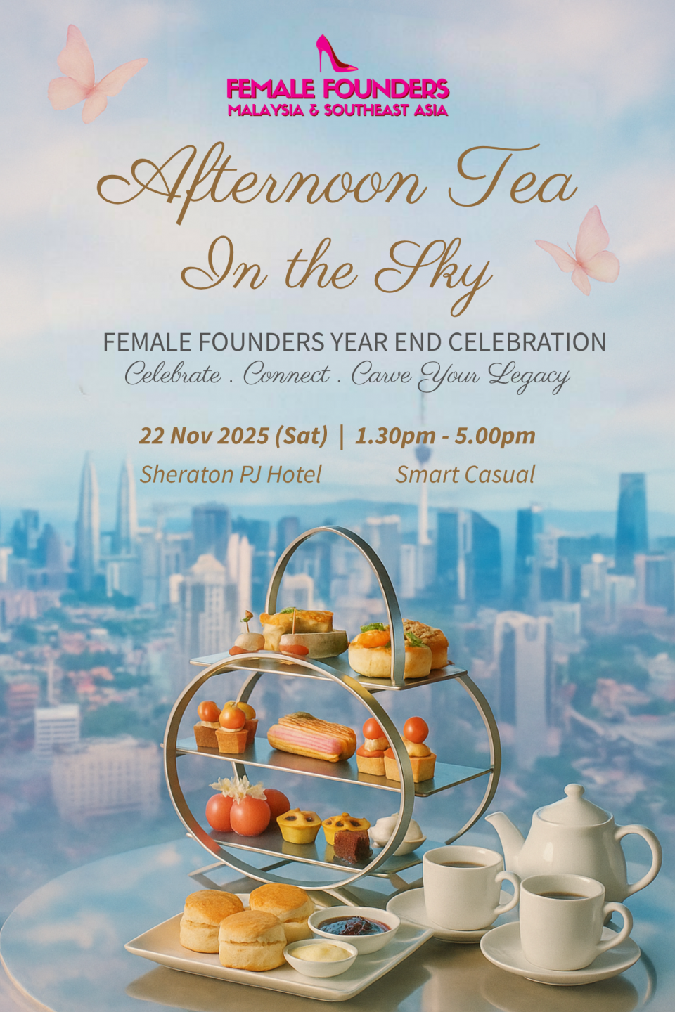 Afternoon Tea in the Sky: Female Founders Cover