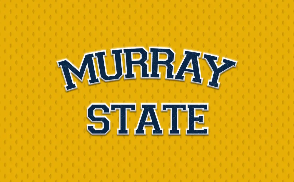 Murray State text on a yellow textured background.