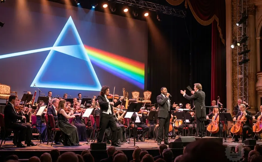 Orchestra performing Pink Floyd's 