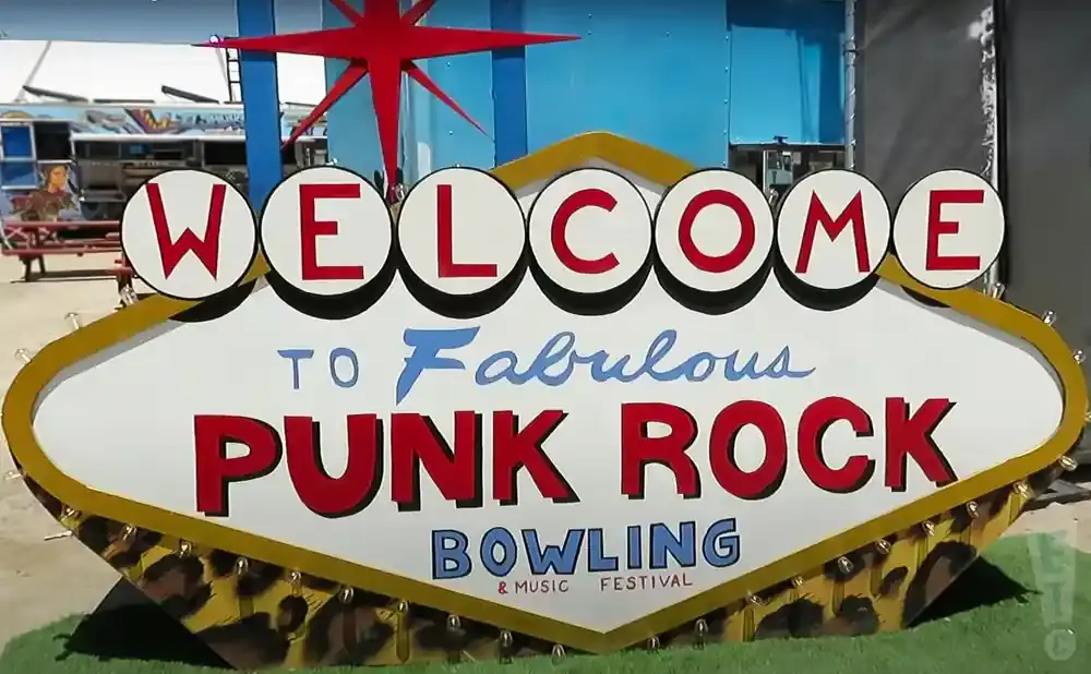 Welcome to Fabulous Punk Rock Bowling & Music Festival sign.