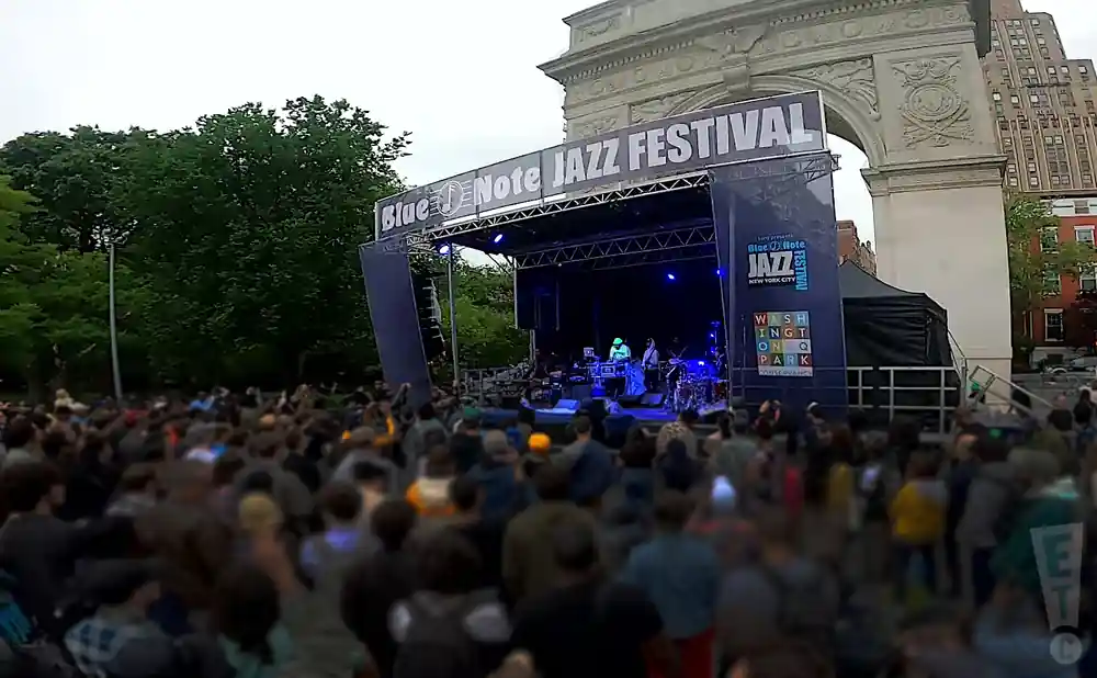 blue note jazz festival 2022 at washington square park in new york.