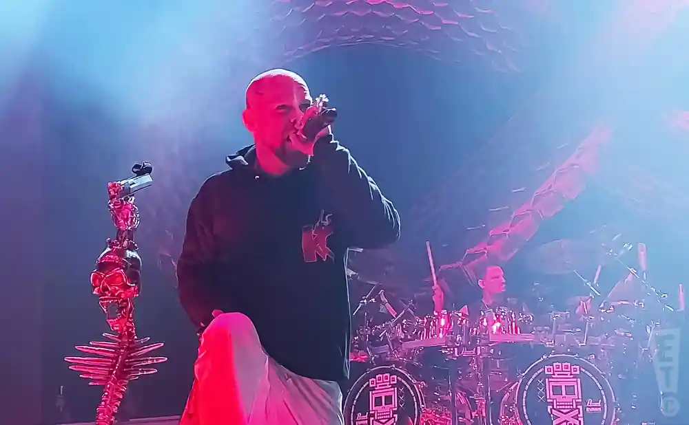 five finger death punch performing at ball arena in denver colorado